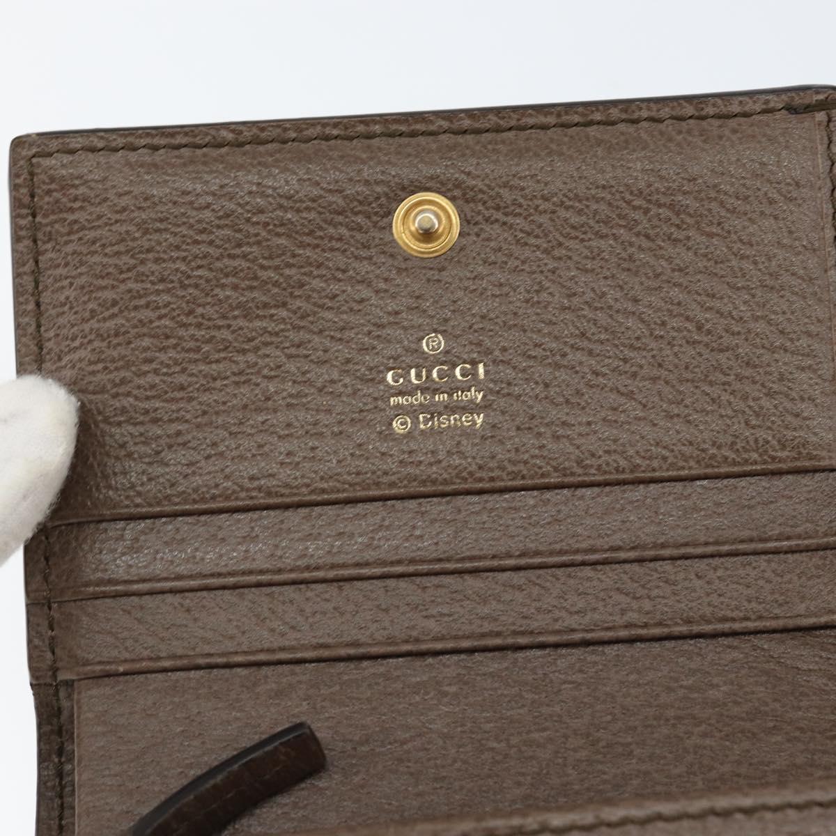 GUCCI GG Supreme Compact Wallet PVC Beige 648121 Auth 149240