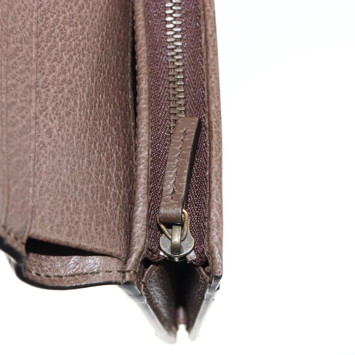 GUCCI GG Supreme Compact Wallet PVC Beige 648121 Auth 149240