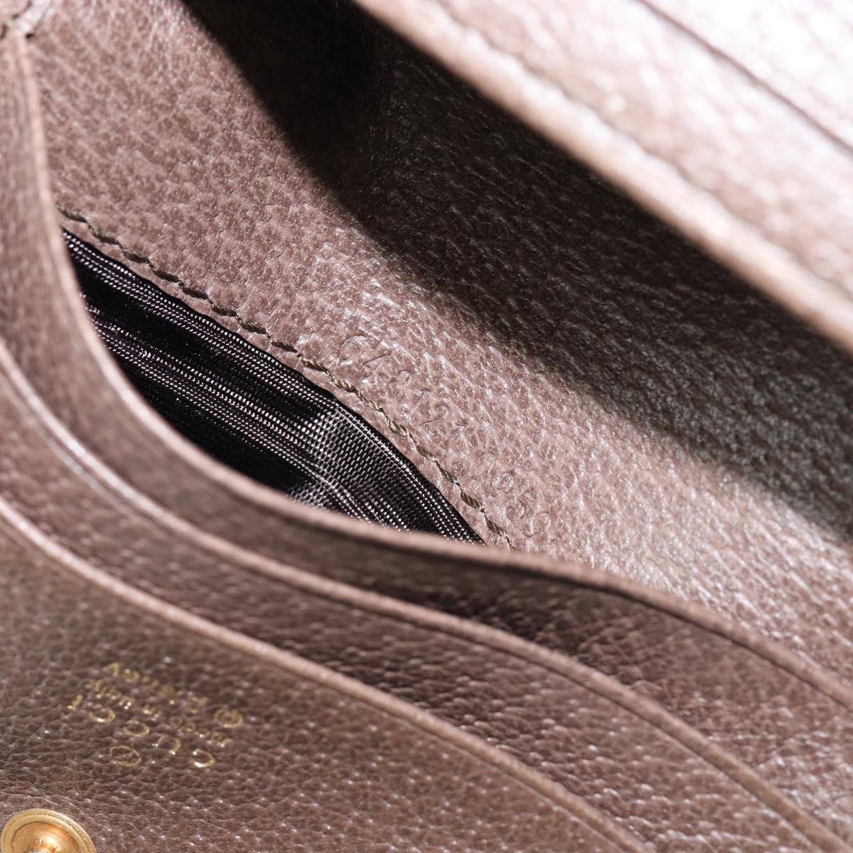 GUCCI GG Supreme Compact Wallet PVC Beige 648121 Auth 149240