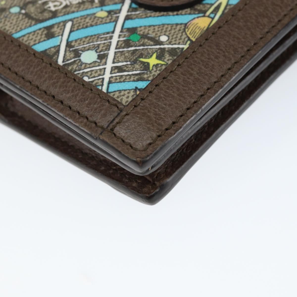 GUCCI GG Supreme Compact Wallet PVC Beige 648121 Auth 149240