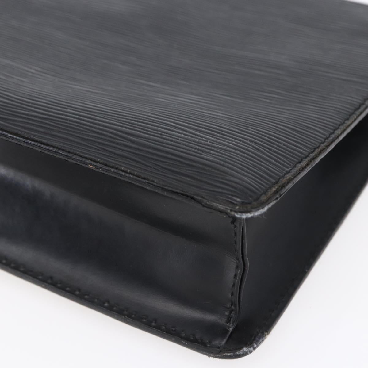 LOUIS VUITTON Epi Pochette Homme Clutch Bag Black Noir M52522 LV Auth 149278