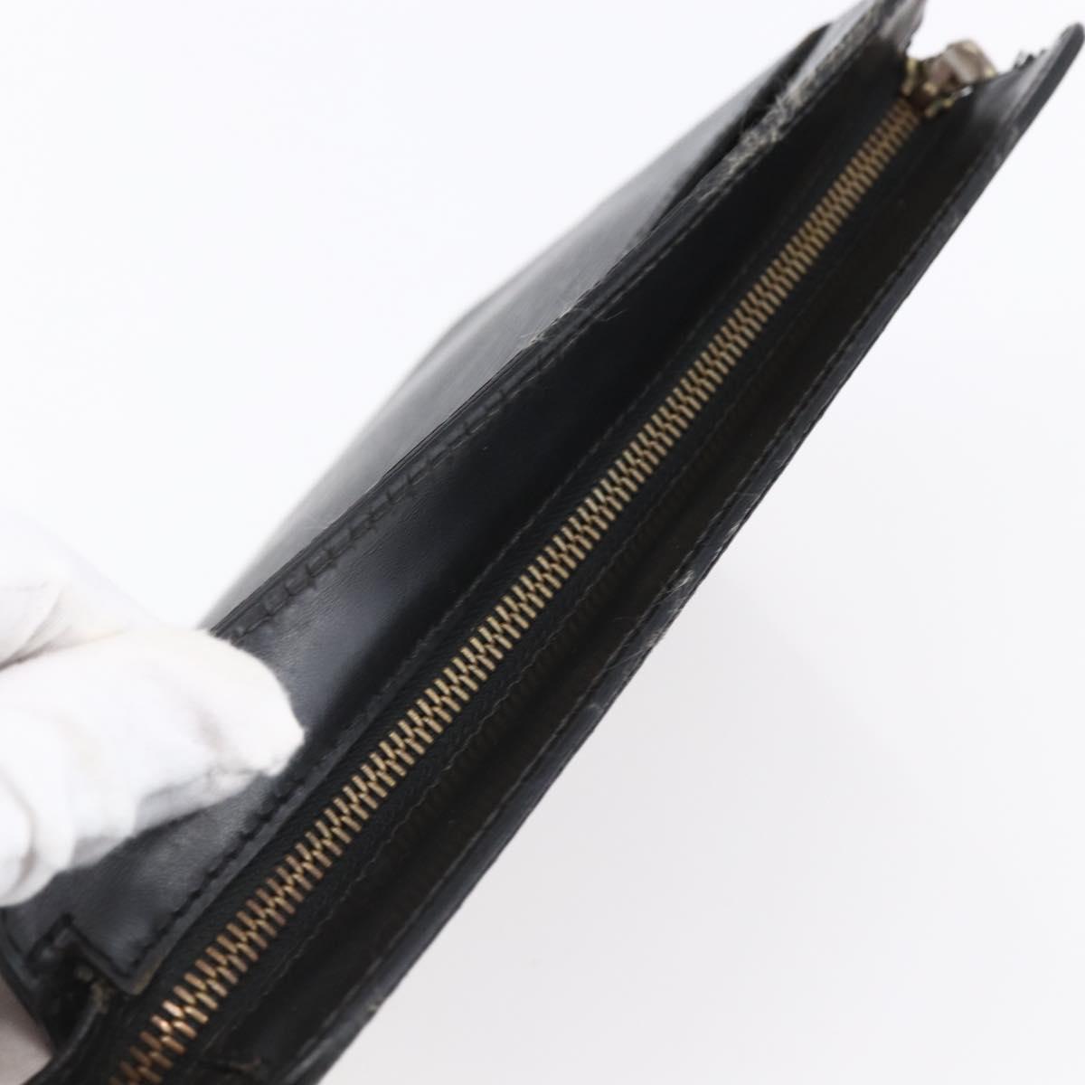 LOUIS VUITTON Epi Pochette Homme Clutch Bag Black Noir M52522 LV Auth 149278