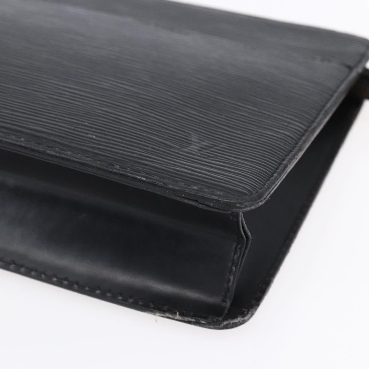 LOUIS VUITTON Epi Pochette Homme Clutch Bag Black Noir M52522 LV Auth 149278