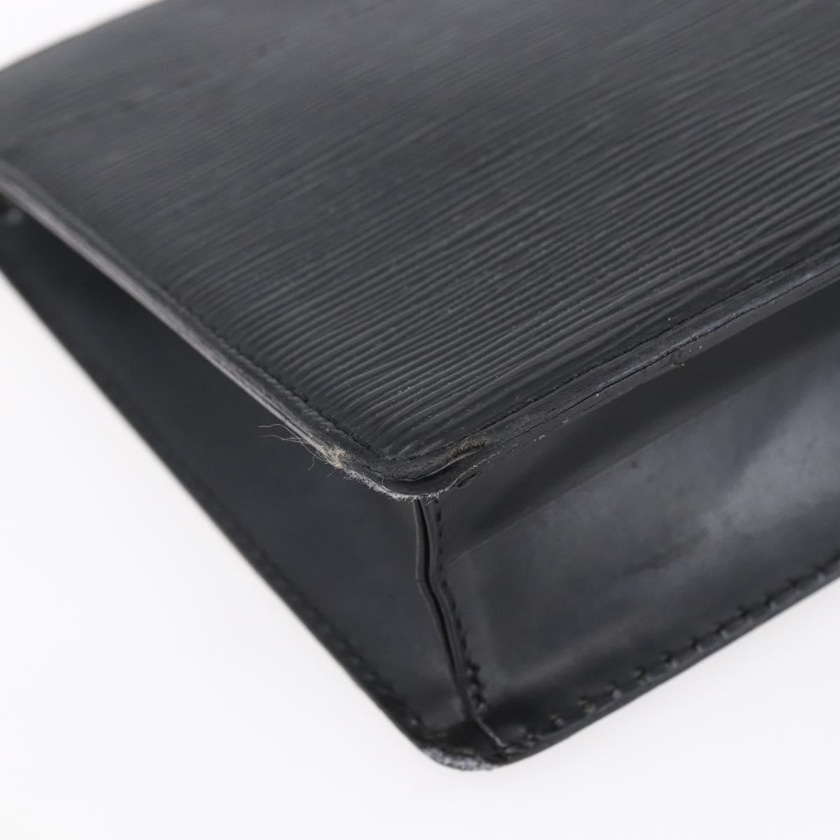 LOUIS VUITTON Epi Pochette Homme Clutch Bag Black Noir M52522 LV Auth 149278