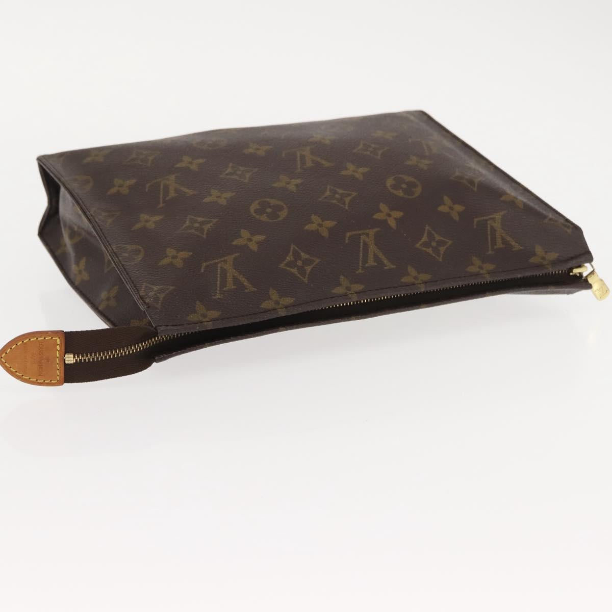 LOUIS VUITTON Monogram Poche Toilette 26 Pouch M47542 LV Auth 149284