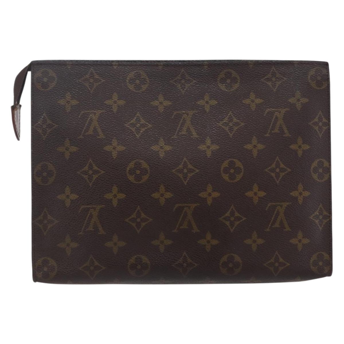 LOUIS VUITTON Monogram Poche Toilette 26 Pouch M47542 LV Auth 149285