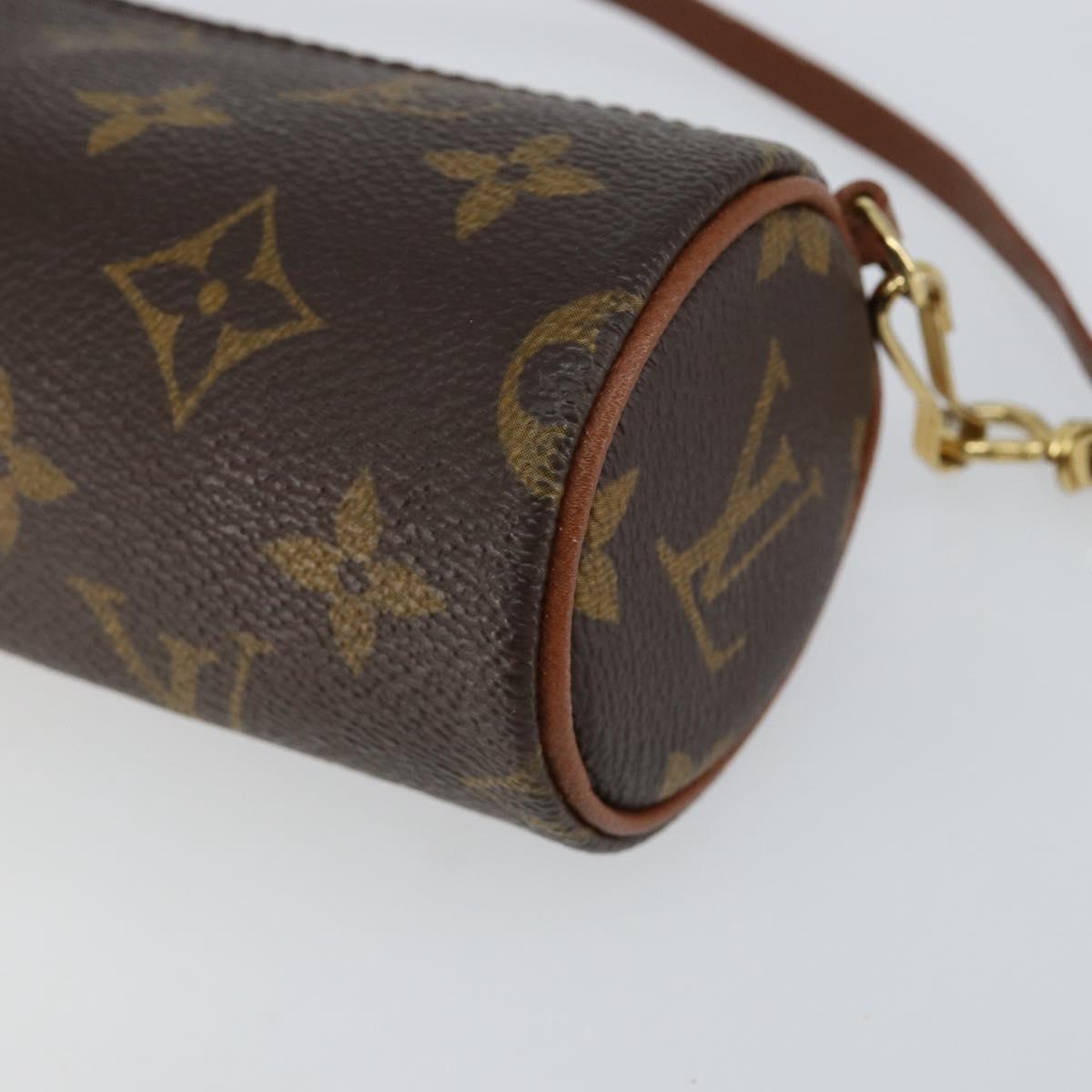LOUIS VUITTON Monogram Papillon Pouch LV Auth 149286