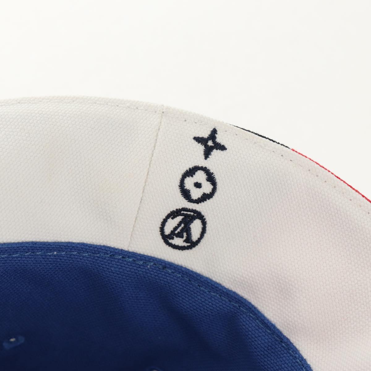 LOUIS VUITTON Bone Color Panel Hat Canvas Multicolor MP2736 LV Auth 149292M
