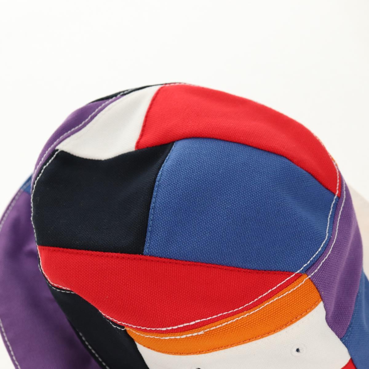 LOUIS VUITTON Bone Color Panel Hat Canvas Multicolor MP2736 LV Auth 149292M