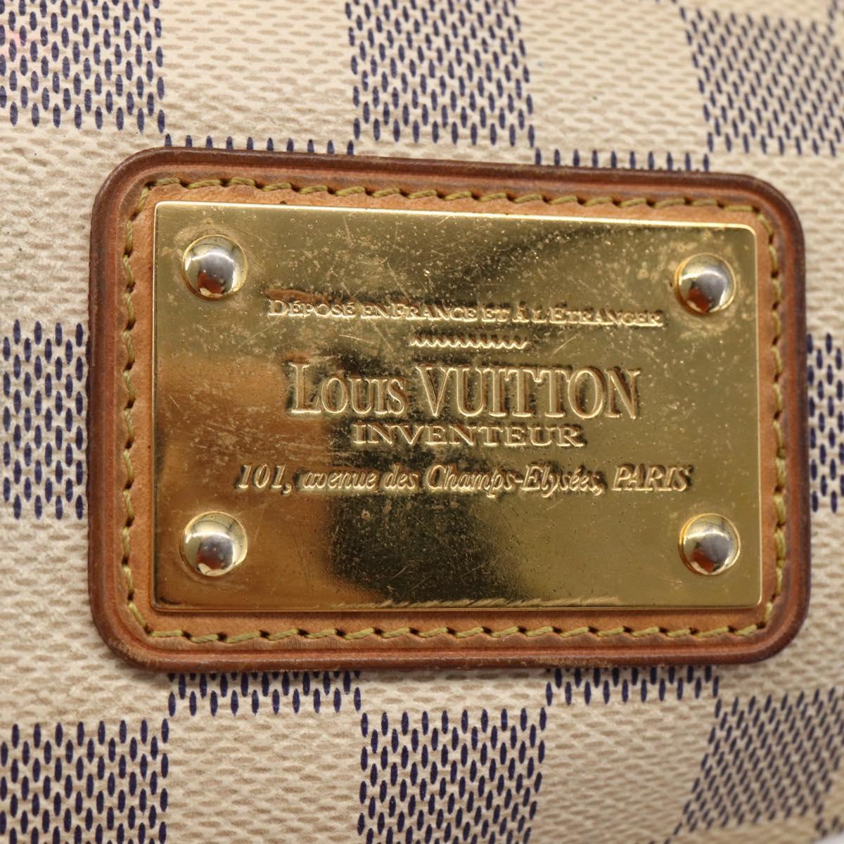 LOUIS VUITTON Damier Azur Eva Shoulder Bag 2way N55214 LV Auth 149303