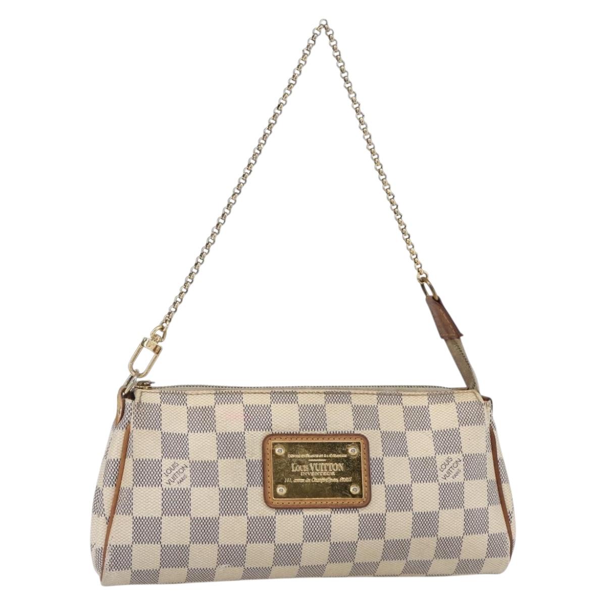 LOUIS VUITTON Damier Azur Eva Shoulder Bag 2way N55214 LV Auth 149303
