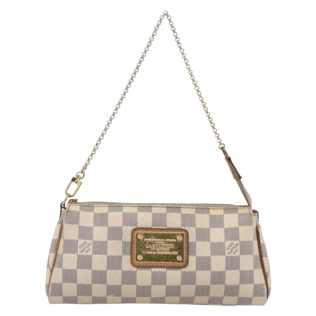 LOUIS VUITTON Damier Azur Eva Shoulder Bag 2way N55214 LV Auth 149303