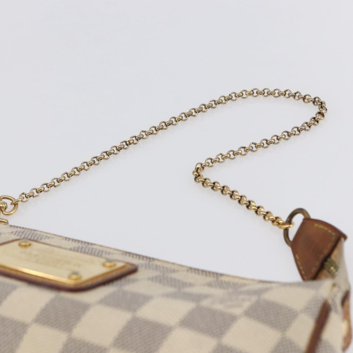 LOUIS VUITTON Damier Azur Eva Shoulder Bag 2way N55214 LV Auth 149303