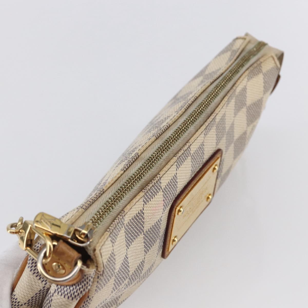 LOUIS VUITTON Damier Azur Eva Shoulder Bag 2way N55214 LV Auth 149303