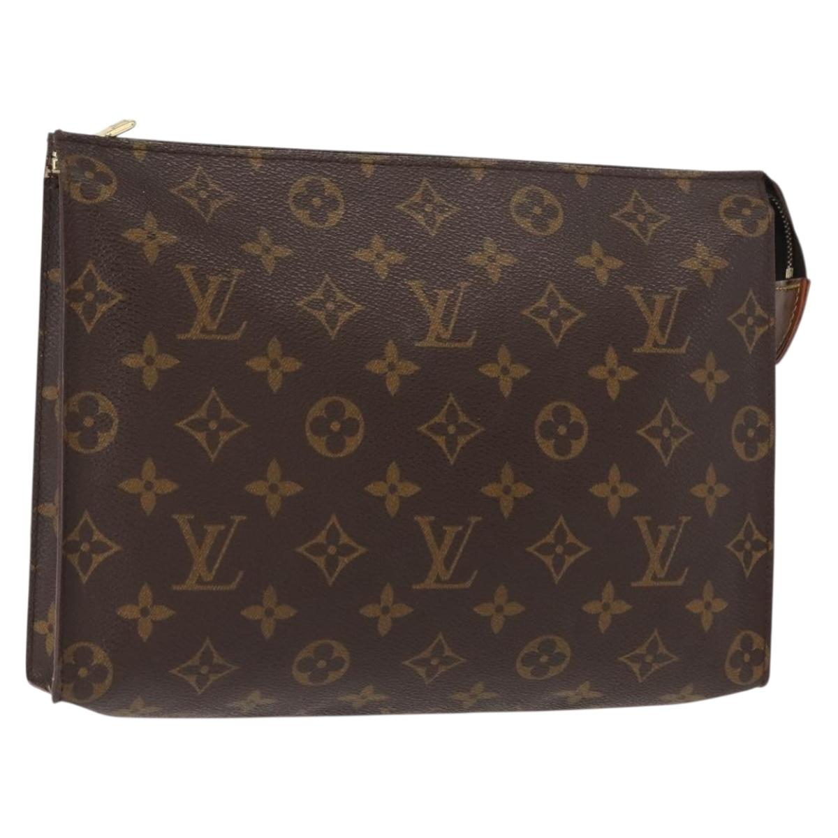 LOUIS VUITTON Monogram Poche Toilette 26 Pouch M47542 LV Auth 149305