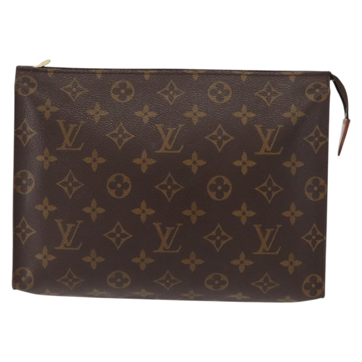 LOUIS VUITTON Monogram Poche Toilette 26 Pouch M47542 LV Auth 149305