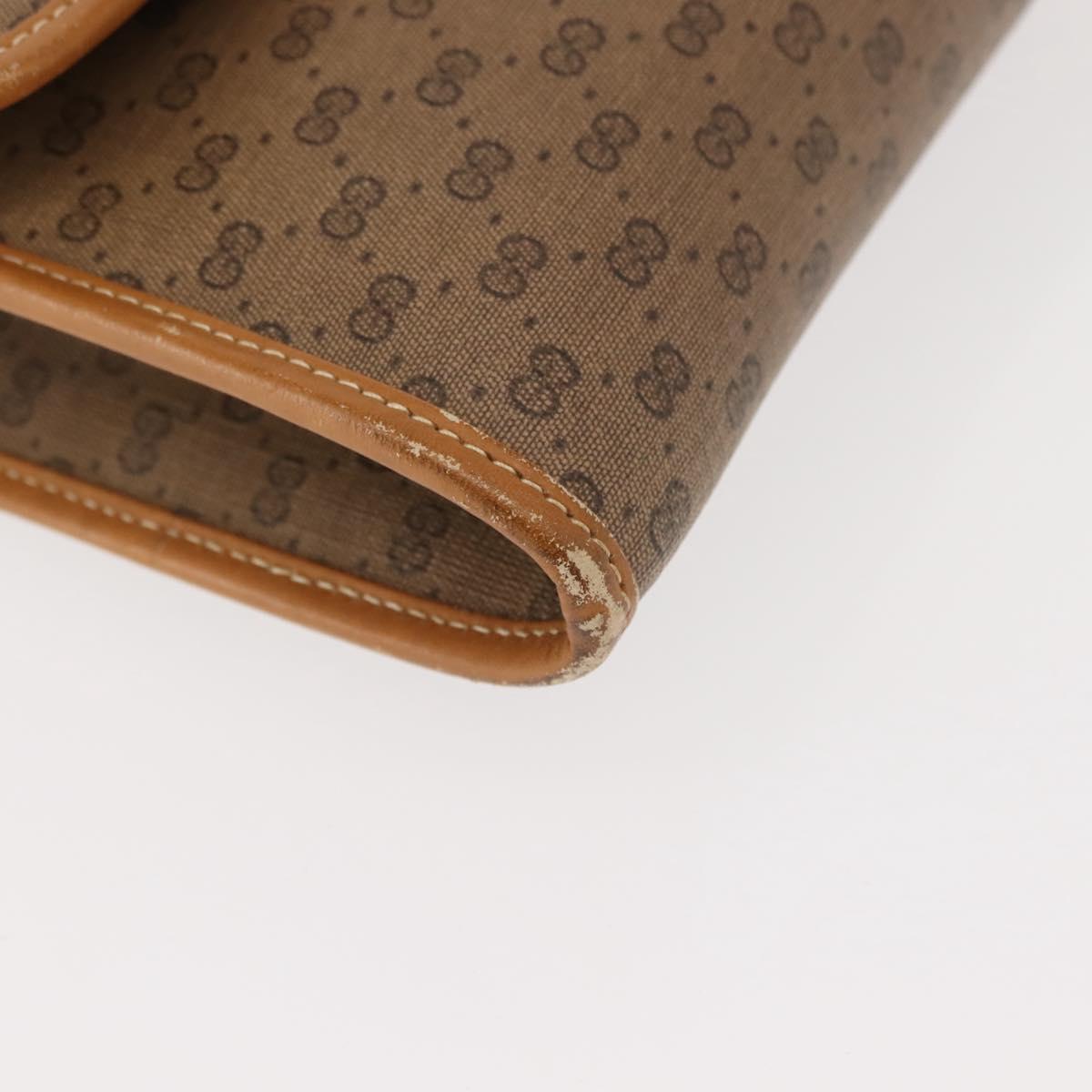 GUCCI Micro GG Supreme Shoulder Bag PVC Beige Gold 004 106 0146 Auth 149323