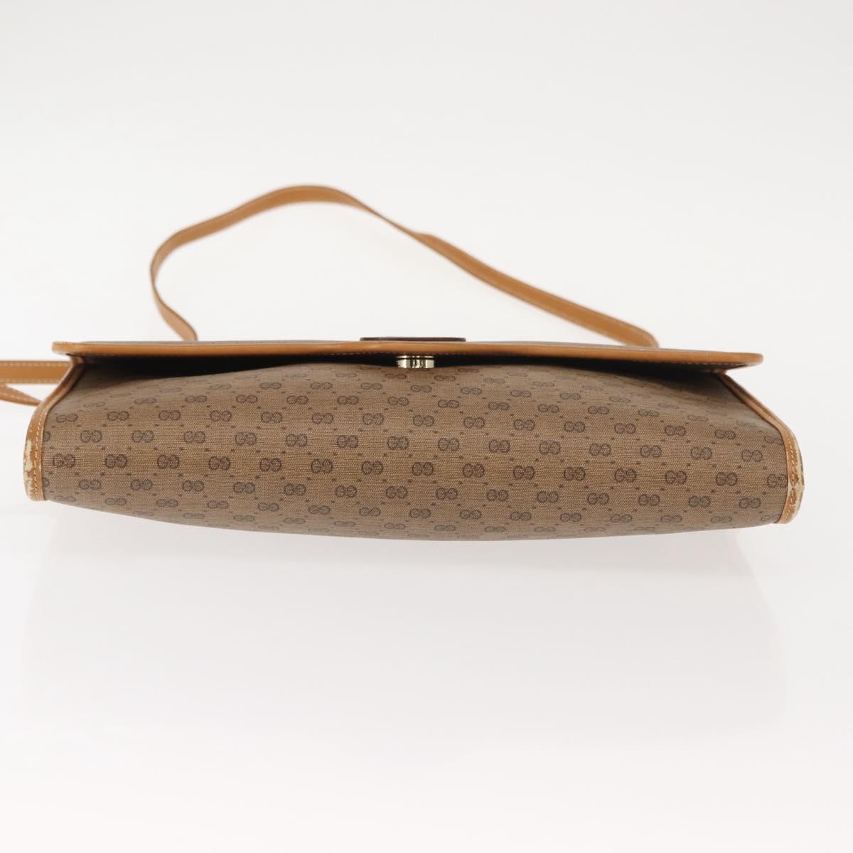 GUCCI Micro GG Supreme Shoulder Bag PVC Beige Gold 004 106 0146 Auth 149323