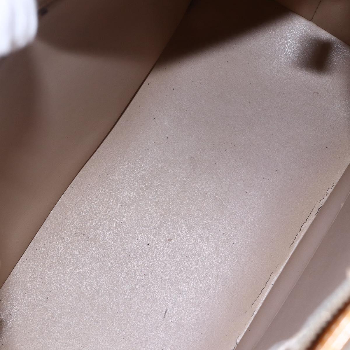 LOUIS VUITTON Monogram Vernis Houston Hand Bag Beige M91004 LV Auth 149327