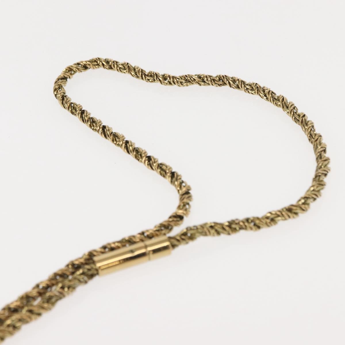 Chloe Chain Shoulder Bag Leather Black Gold Auth 149333