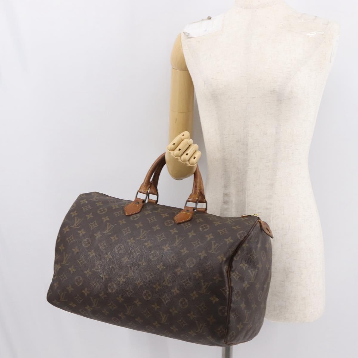 LOUIS VUITTON Monogram Speedy 40 Hand Bag M41522 LV Auth 149343
