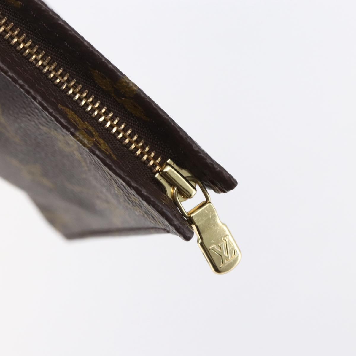 LOUIS VUITTON Monogram Poche Toilette 19 Pouch M47544 LV Auth 149344