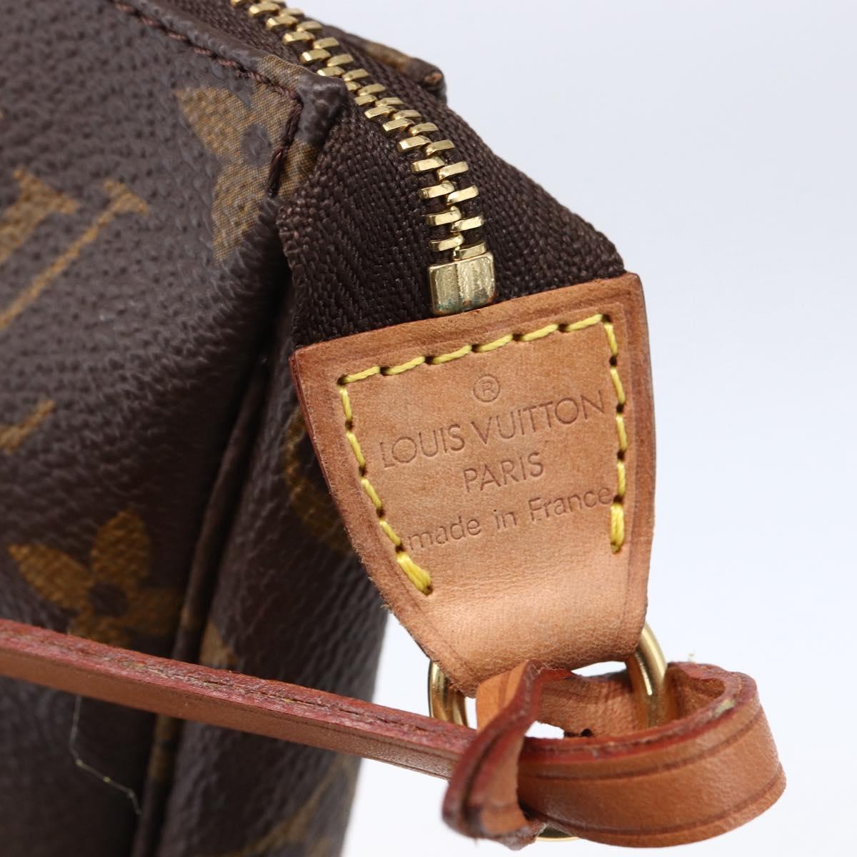 LOUIS VUITTON Monogram Pochette Accessoires Pouch M51980 LV Auth 149358