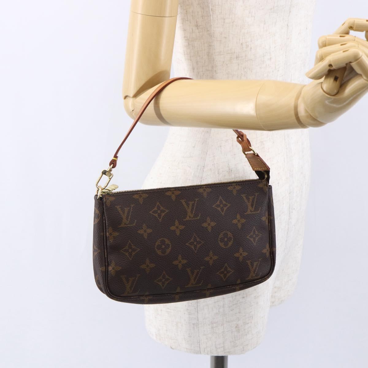 LOUIS VUITTON Monogram Pochette Accessoires Pouch M51980 LV Auth 149358