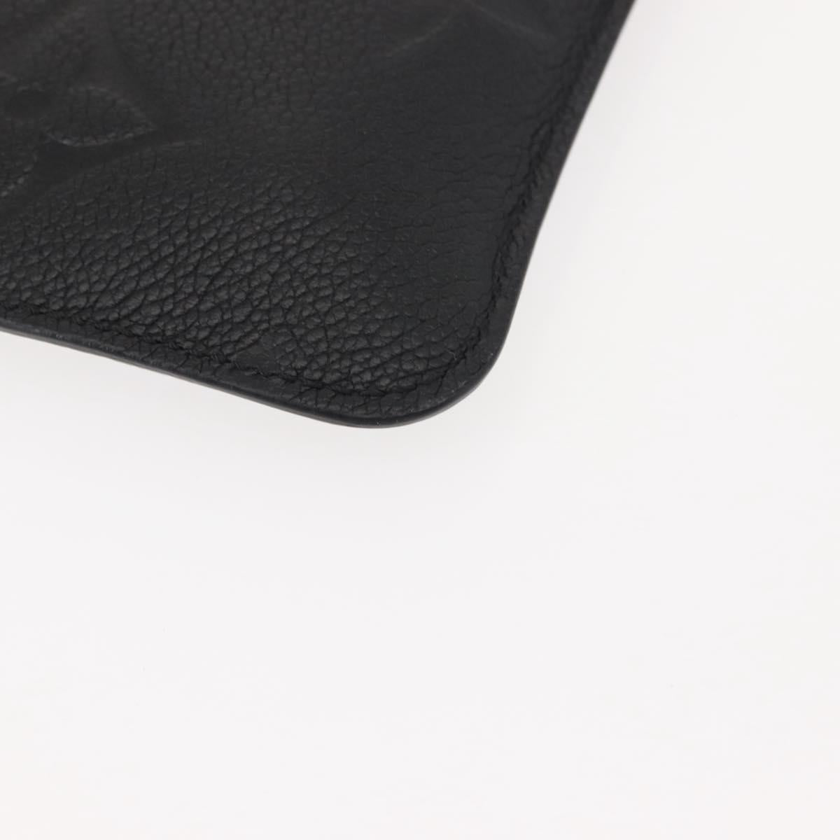 LOUIS VUITTON Monogram Empreinte Giant Neverfull MM Pouch Black LV Auth 149361