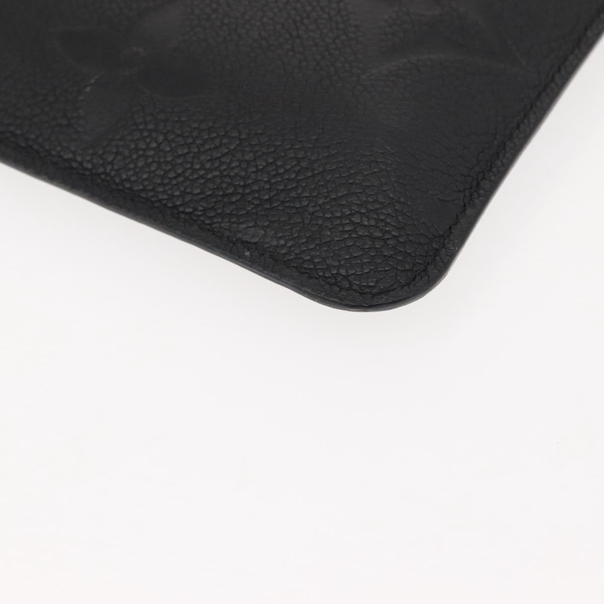 LOUIS VUITTON Monogram Empreinte Giant Neverfull MM Pouch Black LV Auth 149361
