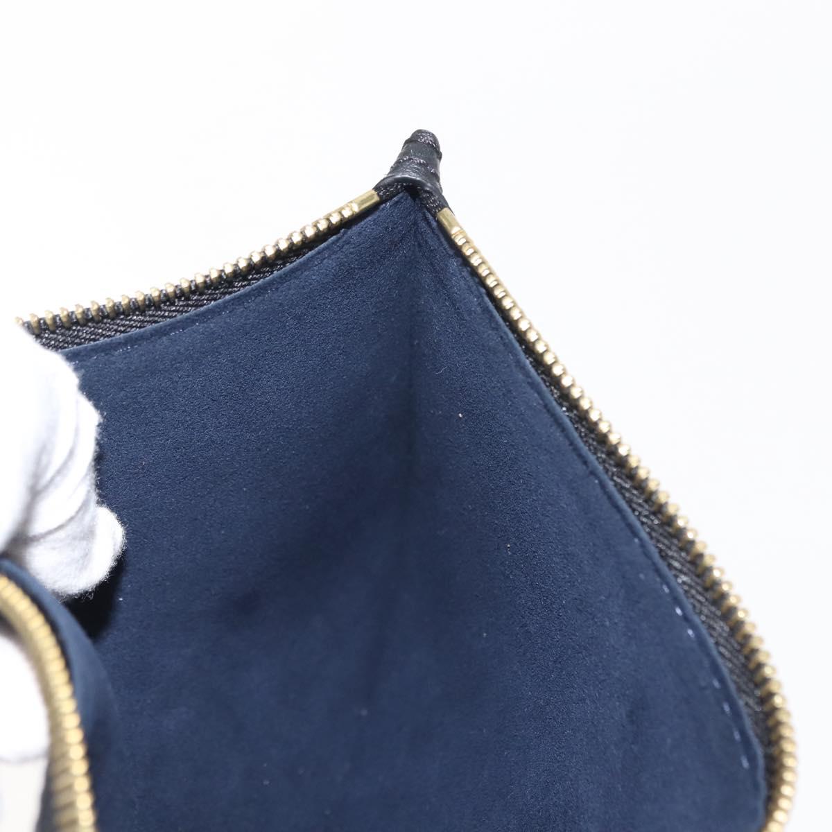 LOUIS VUITTON Monogram Empreinte Giant Neverfull MM Pouch Black LV Auth 149361