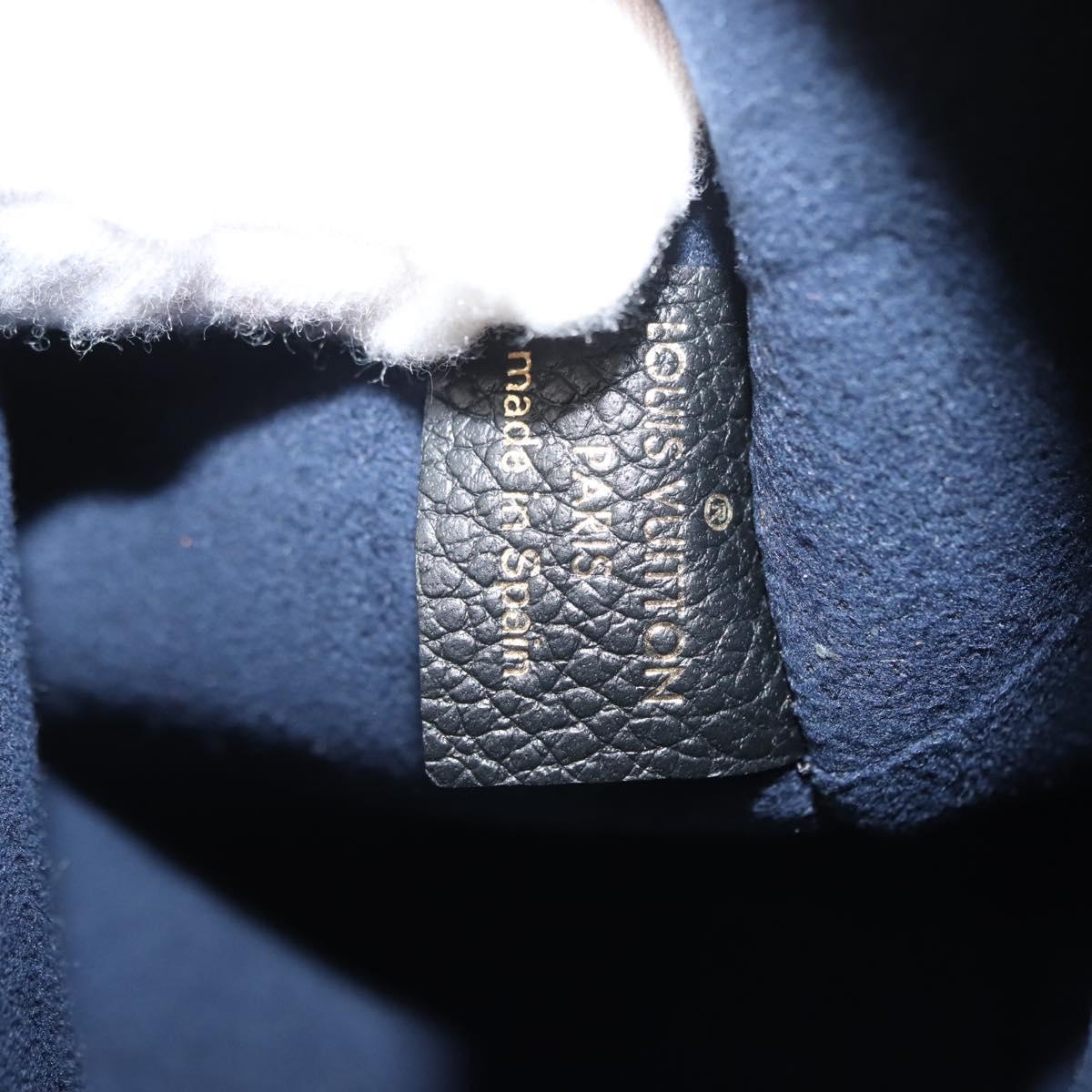 LOUIS VUITTON Monogram Empreinte Giant Neverfull MM Pouch Black LV Auth 149361