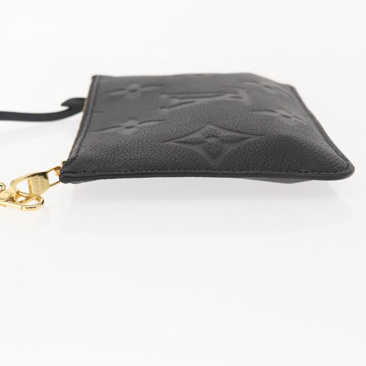 LOUIS VUITTON Monogram Empreinte Giant Neverfull MM Pouch Black LV Auth 149361