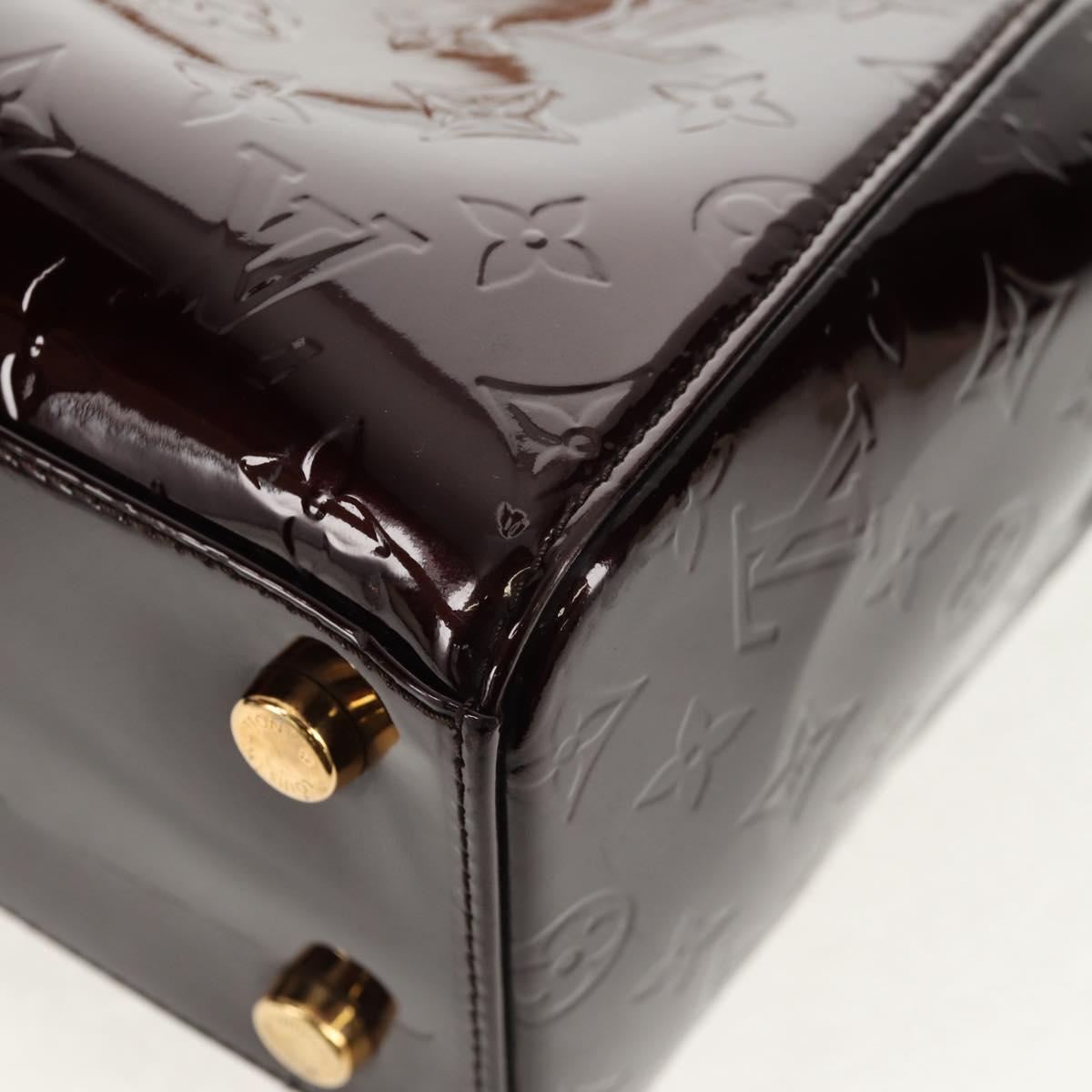 LOUIS VUITTON Vernis Blair MM Hand Bag 2way Amarante M91619 LV Auth 149390V