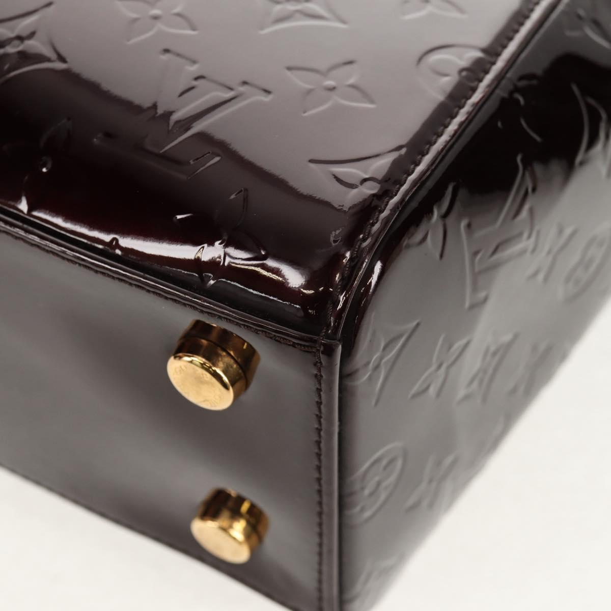 LOUIS VUITTON Vernis Blair MM Hand Bag 2way Amarante M91619 LV Auth 149390V