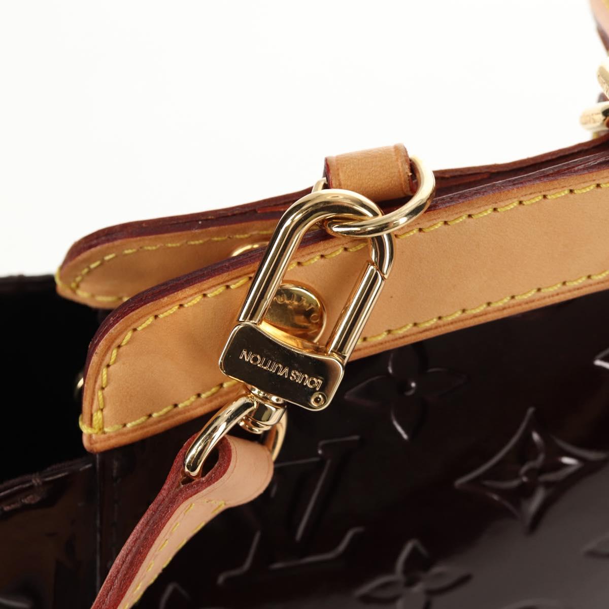 LOUIS VUITTON Vernis Blair MM Hand Bag 2way Amarante M91619 LV Auth 149390A