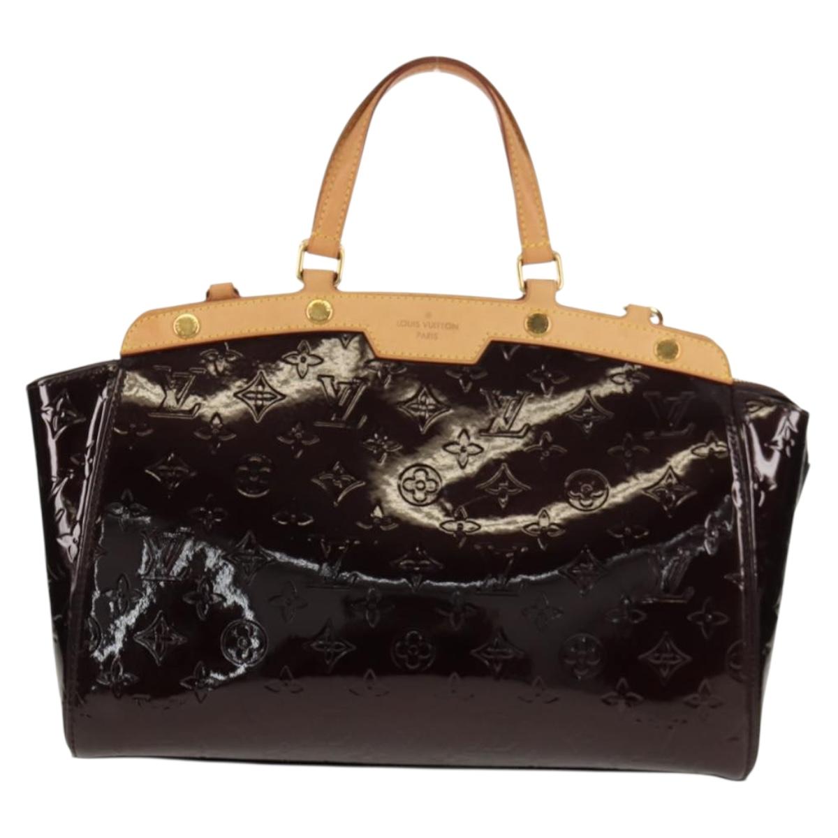 LOUIS VUITTON Vernis Blair MM Hand Bag 2way Amarante M91619 LV Auth 149390V