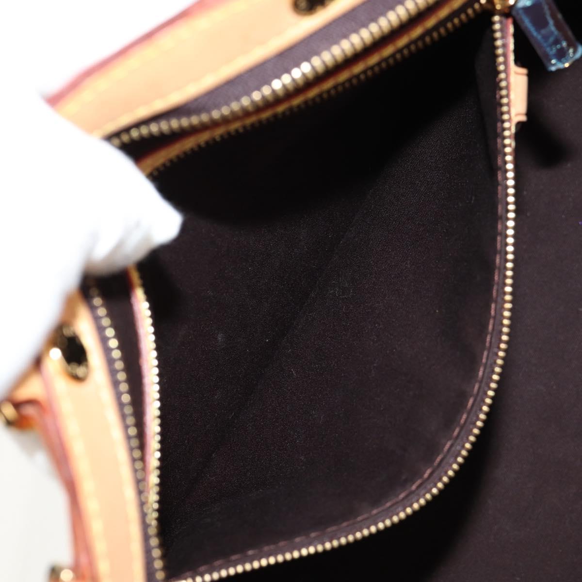 LOUIS VUITTON Vernis Blair MM Hand Bag 2way Amarante M91619 LV Auth 149390V