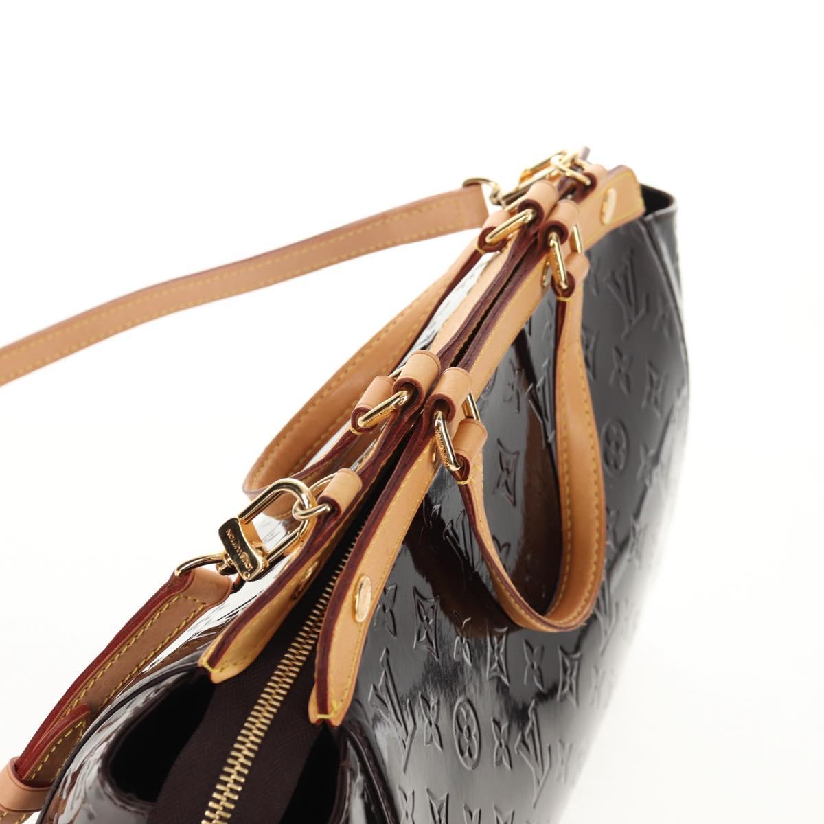 LOUIS VUITTON Vernis Blair MM Hand Bag 2way Amarante M91619 LV Auth 149390V