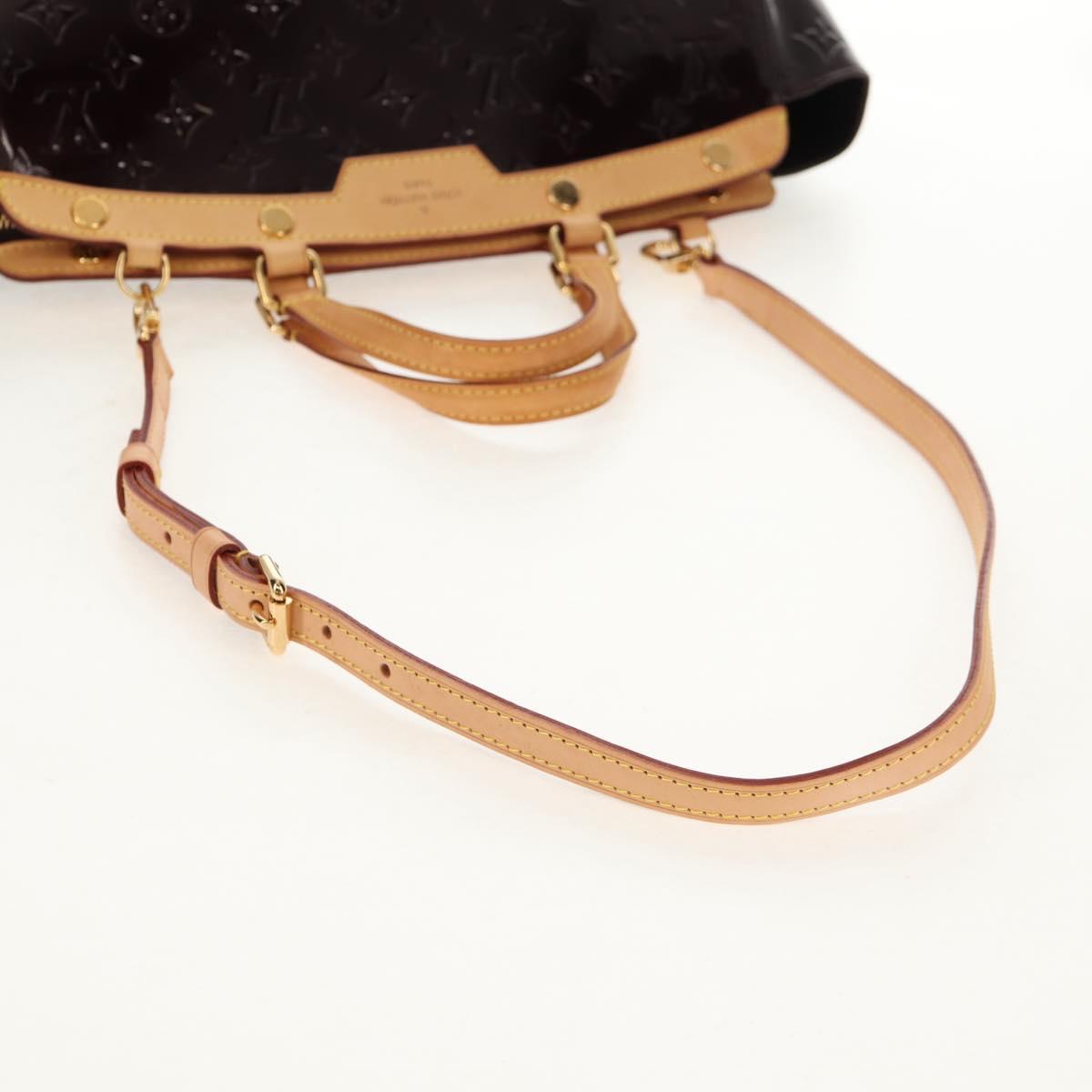 LOUIS VUITTON Vernis Blair MM Hand Bag 2way Amarante M91619 LV Auth 149390V