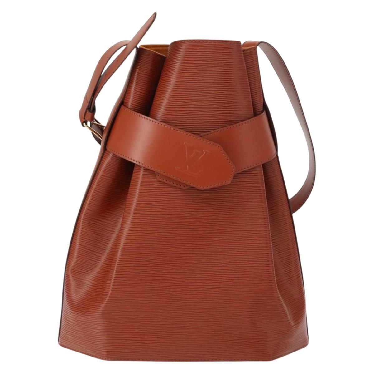 LOUIS VUITTON Epi Sac Depaule GM Shoulder Bag Brown M80193 LV Auth 149397