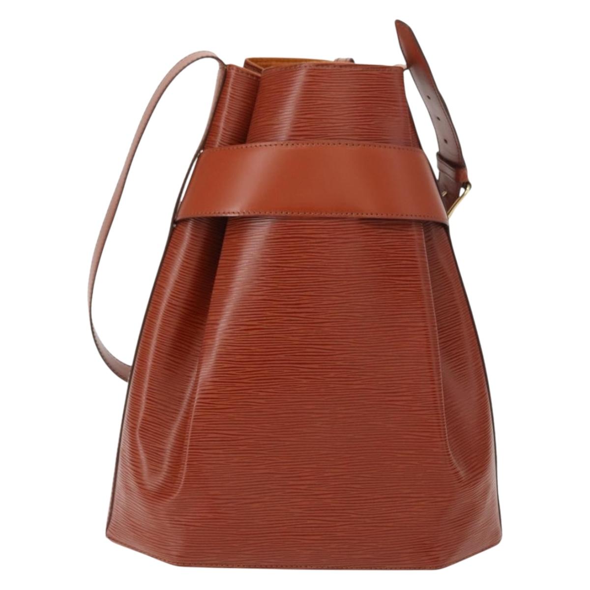 LOUIS VUITTON Epi Sac Depaule GM Shoulder Bag Brown M80193 LV Auth 149397