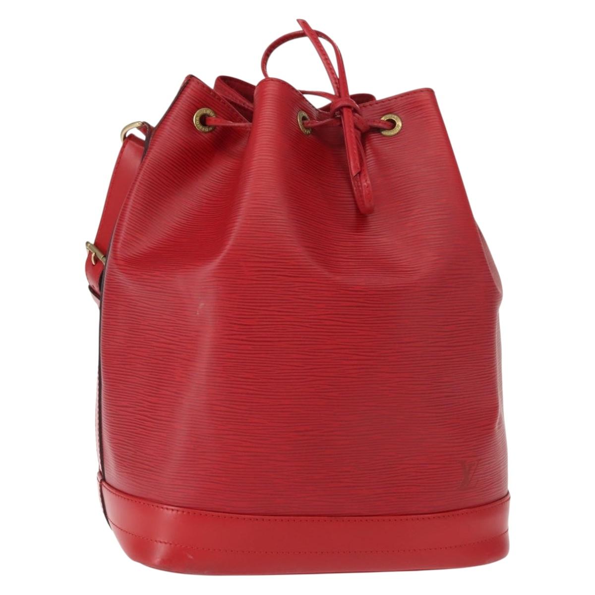 LOUIS VUITTON Epi Noe Shoulder Bag Red M44007 LV Auth 149398
