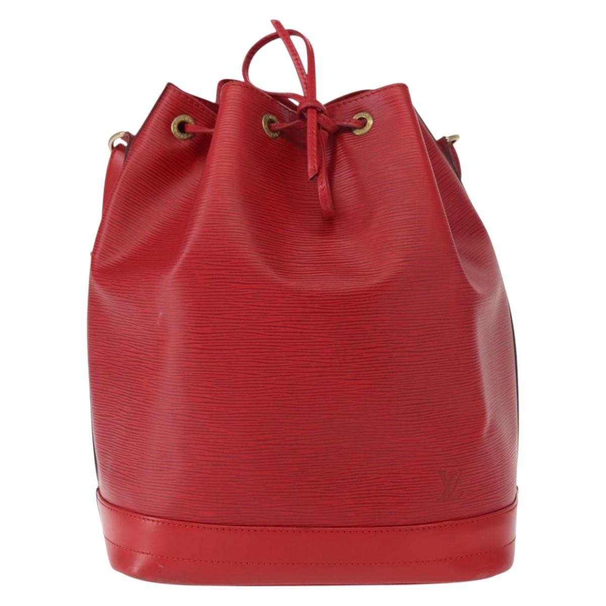 LOUIS VUITTON Epi Noe Shoulder Bag Red M44007 LV Auth 149398