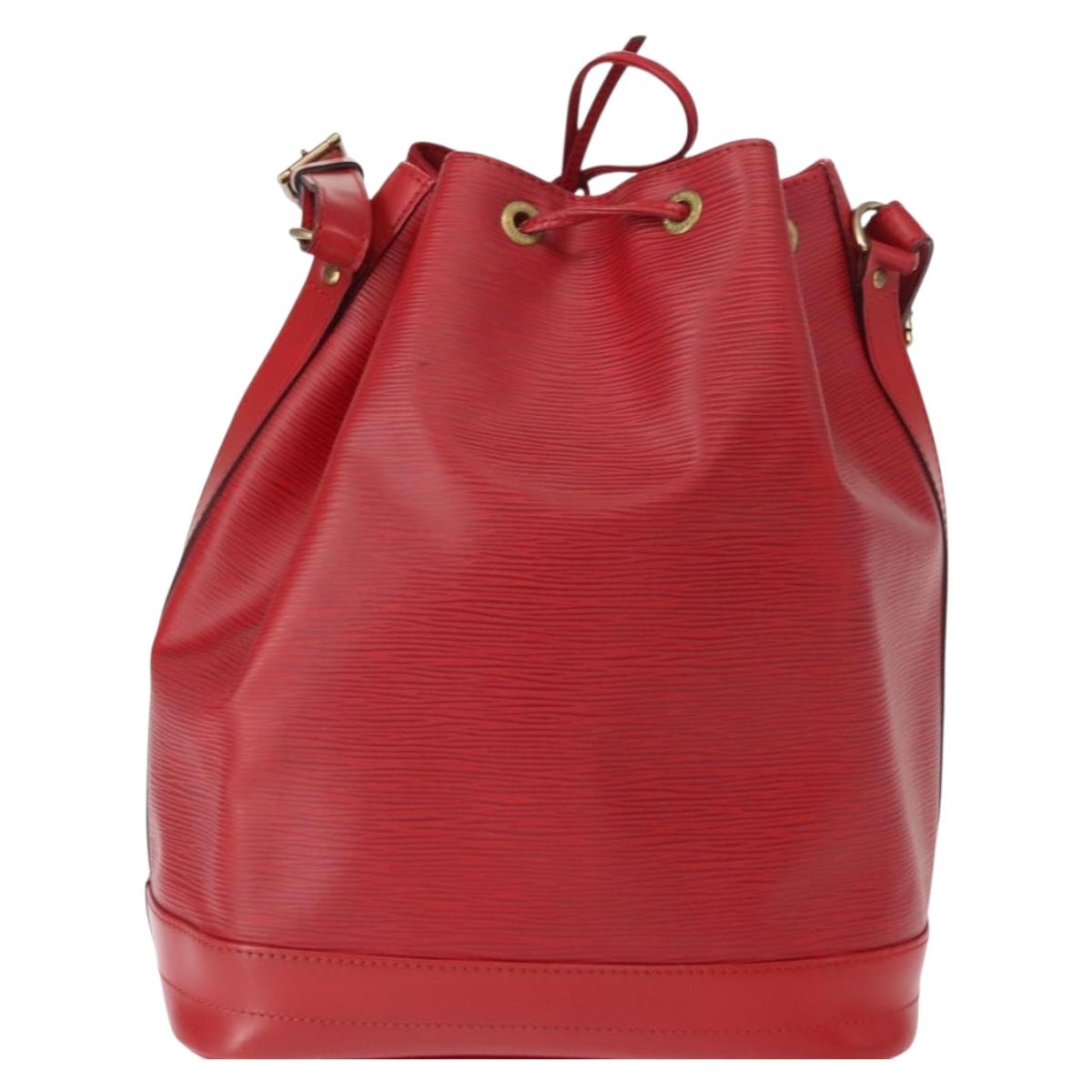 LOUIS VUITTON Epi Noe Shoulder Bag Red M44007 LV Auth 149398