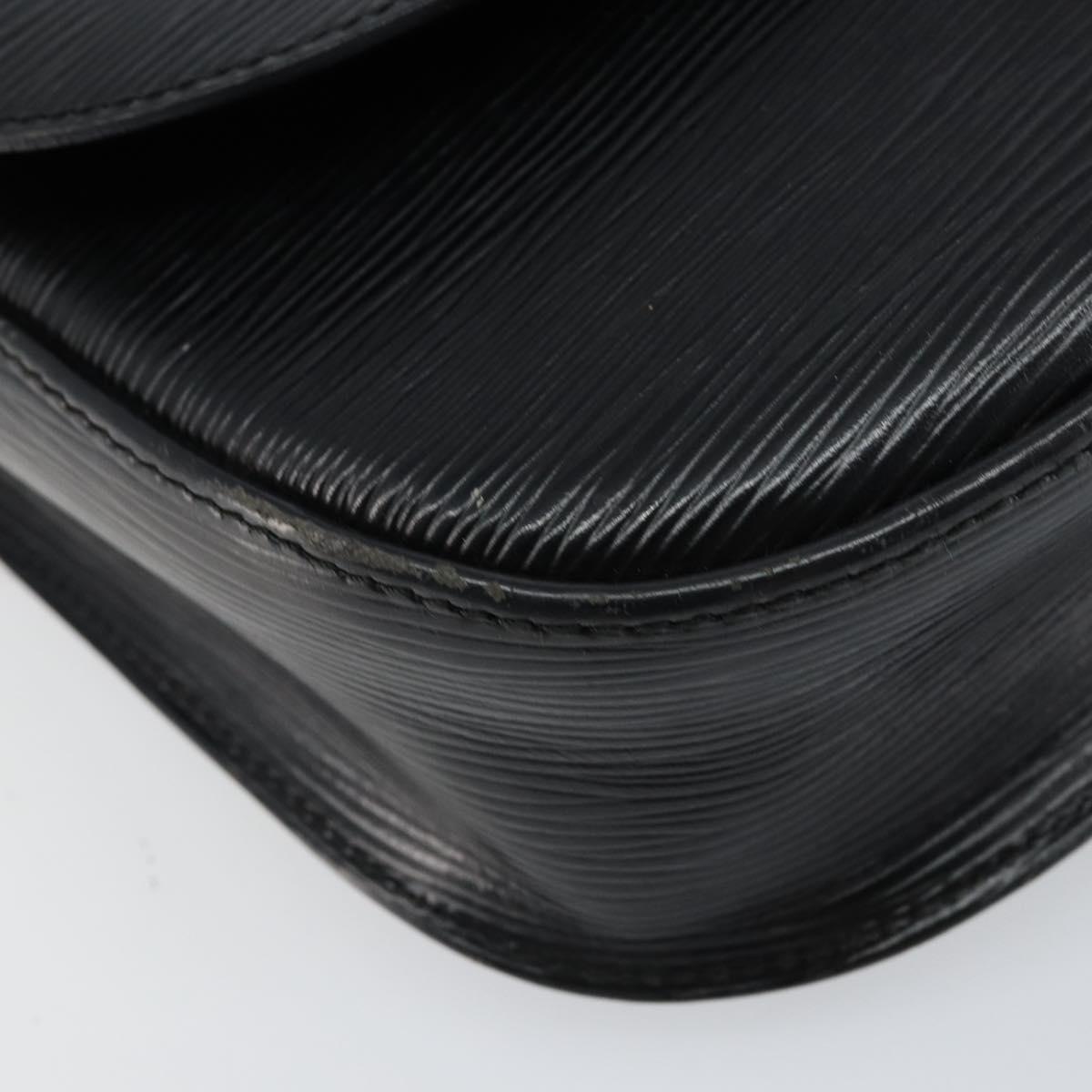LOUIS VUITTON Epi Saint Cloud GM Shoulder Bag Black Noir M52192 LV Auth 149399