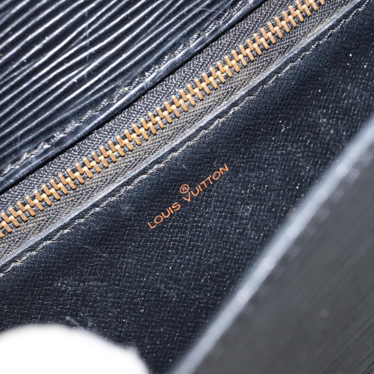 LOUIS VUITTON Epi Saint Cloud GM Shoulder Bag Black Noir M52192 LV Auth 149399