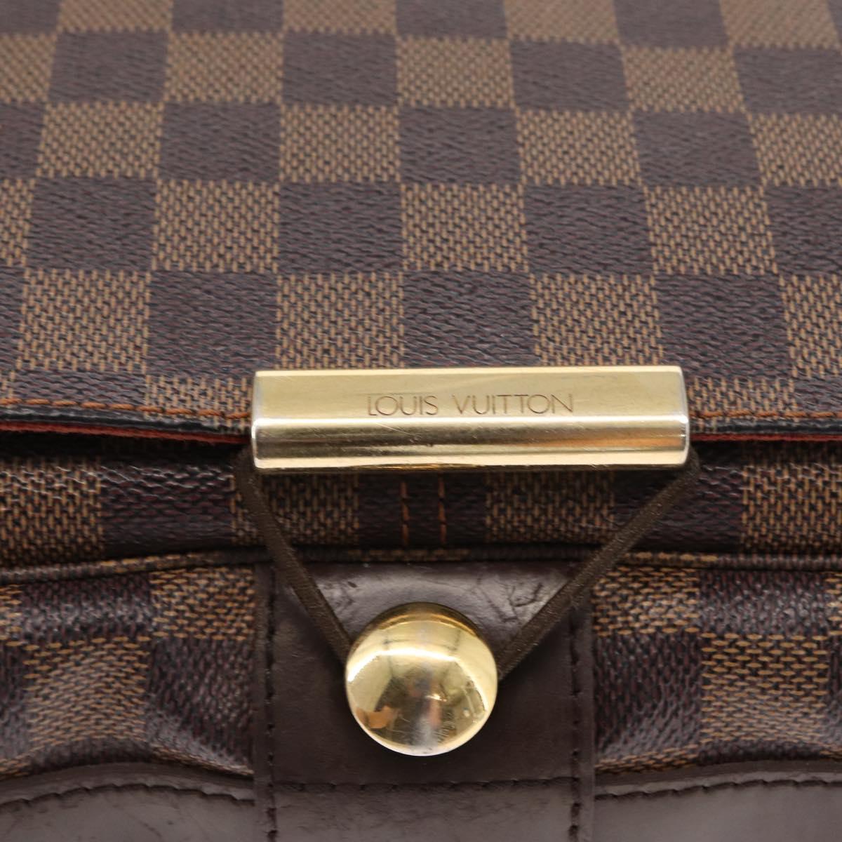LOUIS VUITTON Damier Ebene Bastille Shoulder Bag N45258 LV Auth 149404