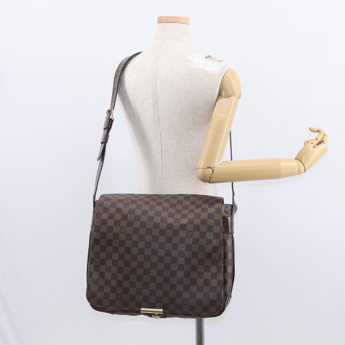 LOUIS VUITTON Damier Ebene Bastille Shoulder Bag N45258 LV Auth 149404
