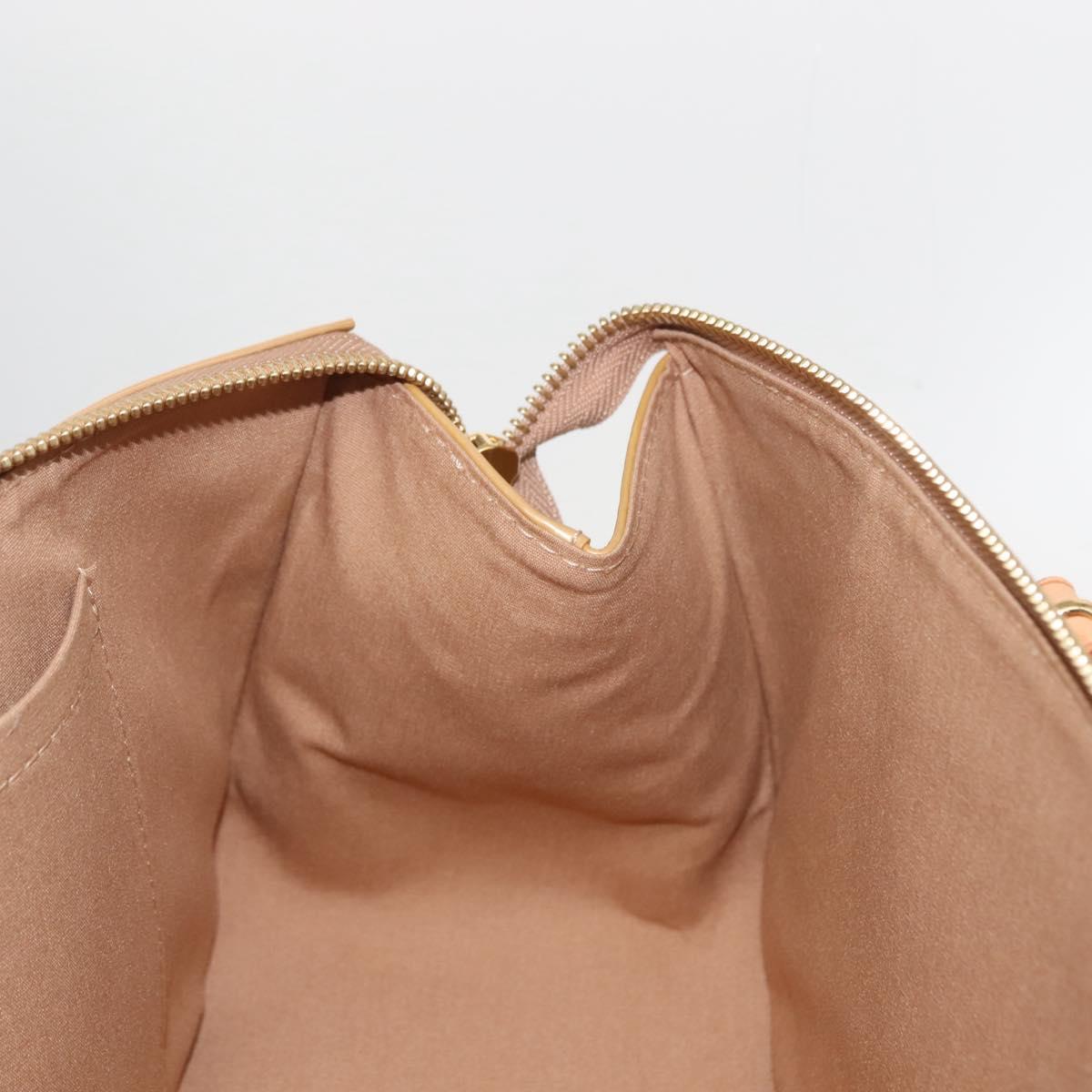 LOUIS VUITTON Monogram Vernis Rosewood Avenue Hand Bag Beige M93509 Auth 149405